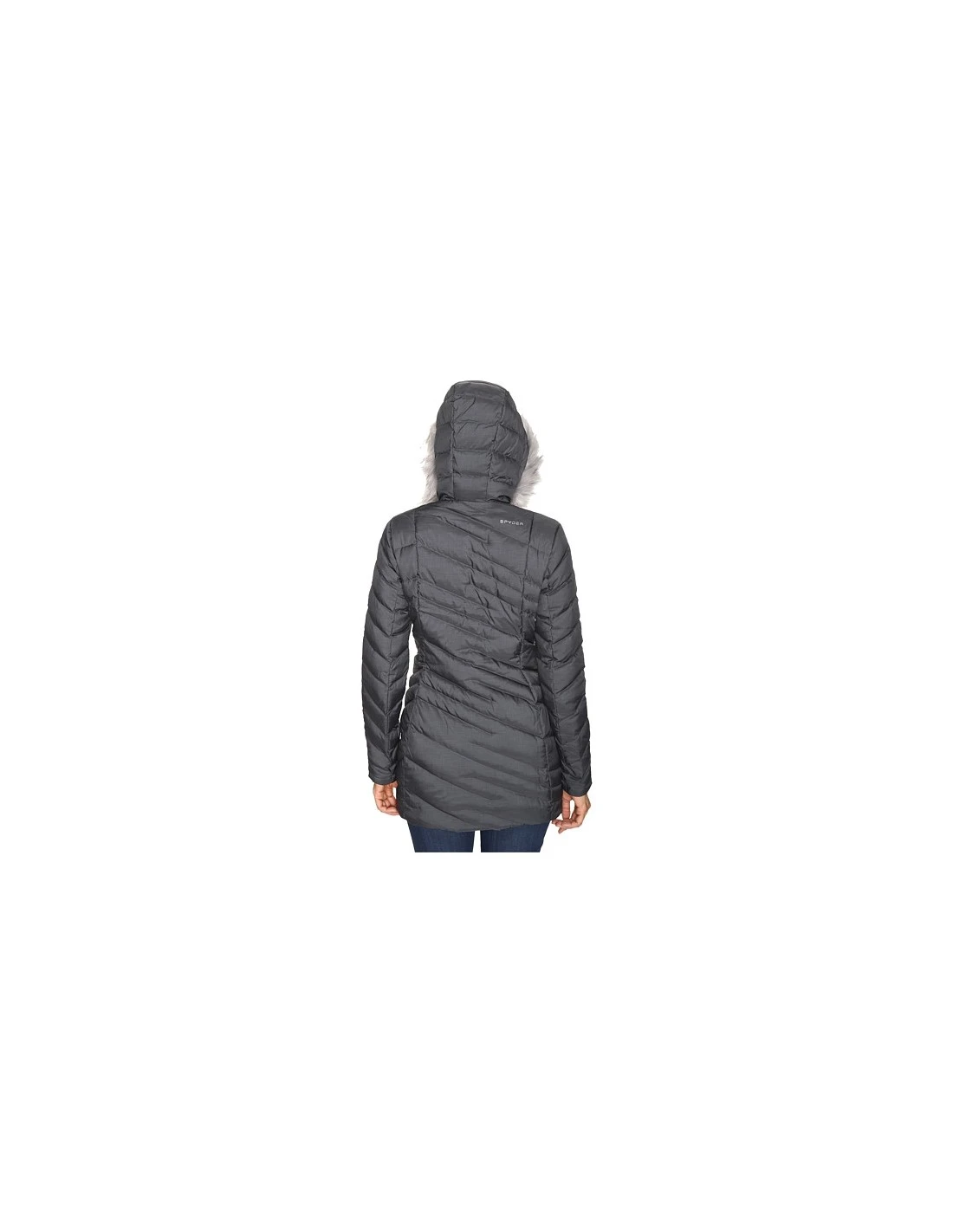 Blouson Spyder Timeless Long Faux Fur Down Blk 2 Blouson Spyder Timeless Long Faux Fur Down Blk – Image 2