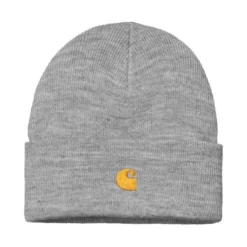 Bonnet Carhartt Chase Beanie Grey Heather / Gold 22