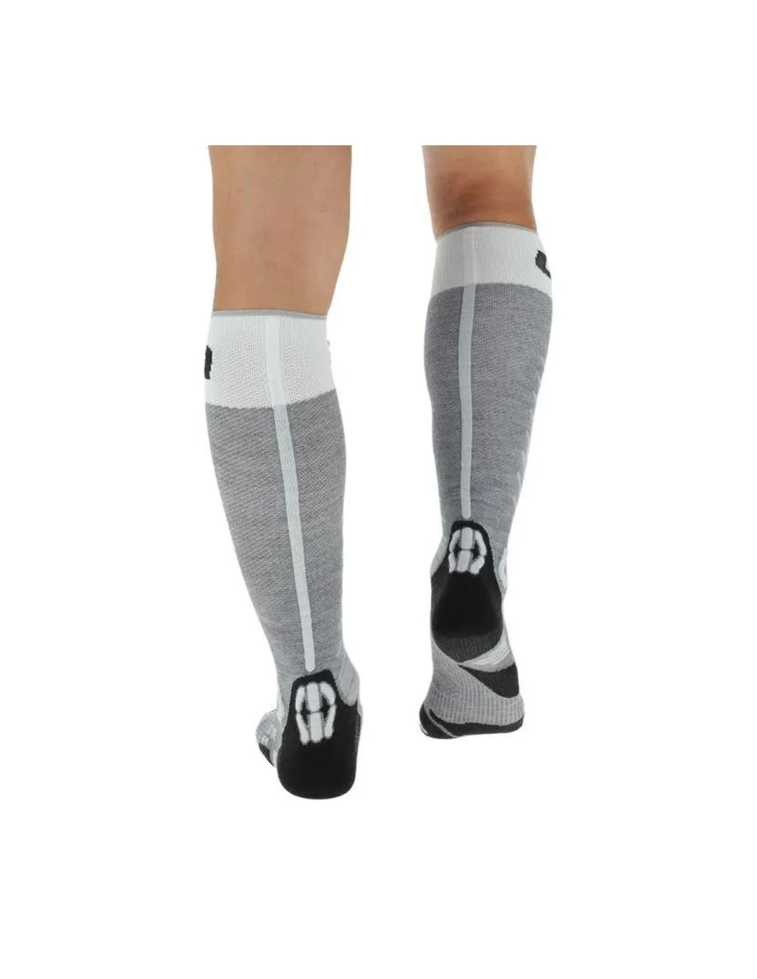 Chaussettes De Ski Uyn Ski One Merino Men Socks Grey Melange / White 3 Chaussettes De Ski Uyn Ski One Merino Men Socks Grey Melange / White – Image 3