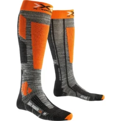 Chaussettes De Ski X-socks Ski Rider 2.0 Grey Orange