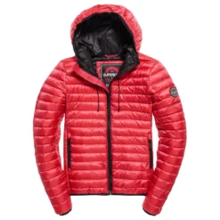 Doudoune Superdry Core Down Hooded Raspberry