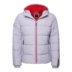 Doudoune Superdry Sports Puffer Grey Marl / Risk Red