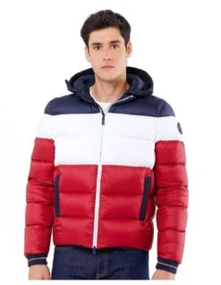 Doudoune Vuarnet Man Jacket London Navy/Milk/Red