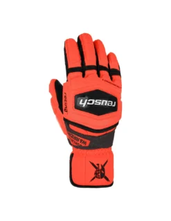 Gants De Ski Reusch Worldcup Warrior GS Black / Fluo Red