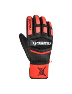 Gants De Ski Reusch Worldcup Warrior Team Black / Fluo Red