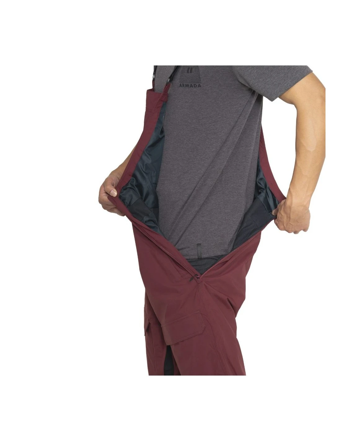 Pantalon De Ski Armada Sumpter 2L Bib Burgundy 4 Pantalon De Ski Armada Sumpter 2L Bib Burgundy – Image 4