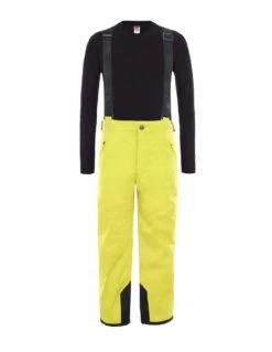 Pantalon De Ski Enfant The North Face Snowquest Suspender Citronelle
