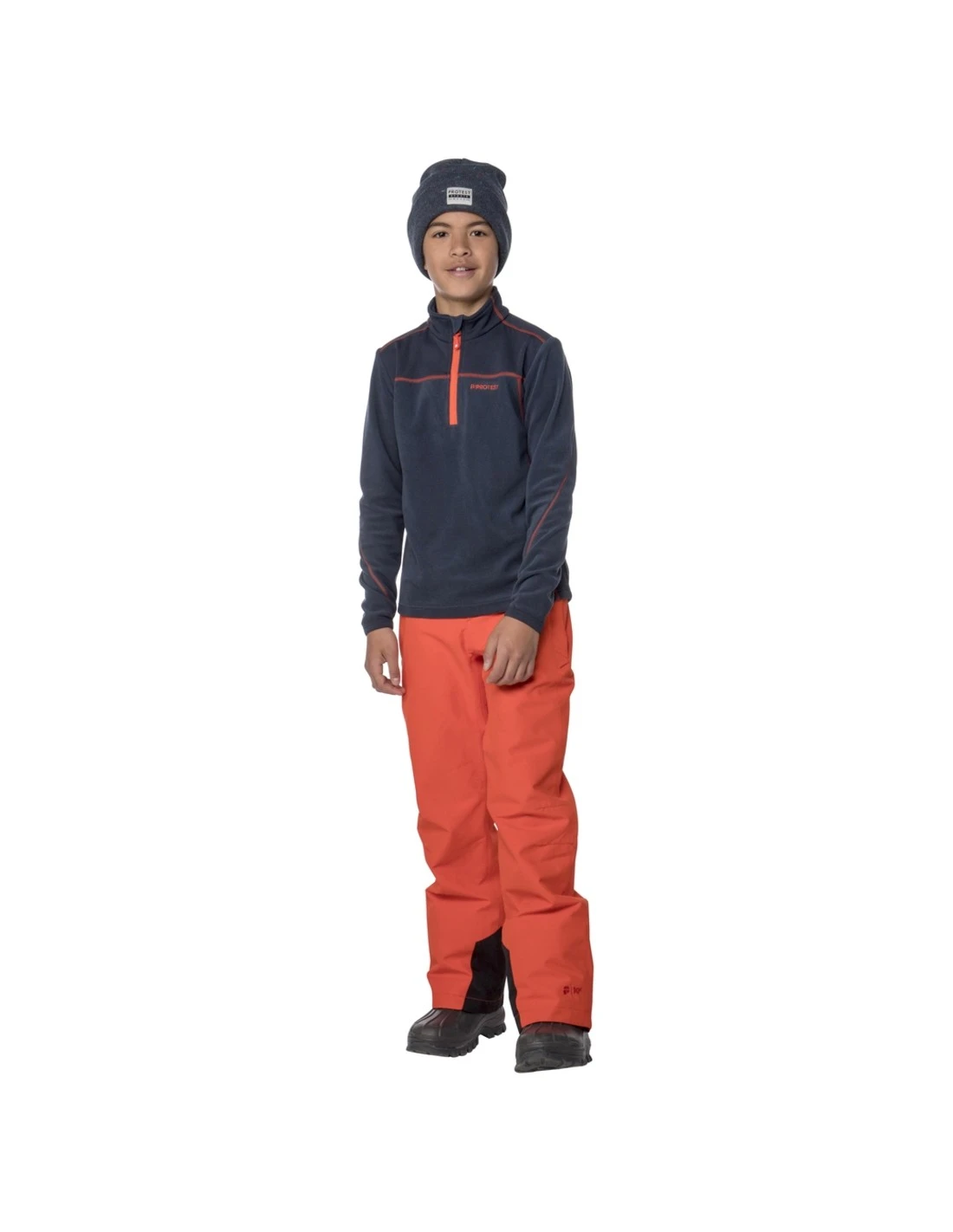 Pantalon De Ski Protest Bork Jr Snowpants Orange 2 Pantalon De Ski Protest Bork Jr Snowpants Orange – Image 2