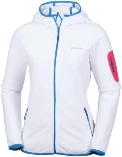 Polaire Columbia Outdoor Novelty Hooded Fleece White
