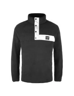 Polaire Planks Peace Fleece Black