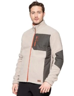 Polaire Protest Boyden Full Zip Top Taupe -Hiver Vêtements Magasin polaire protest boyden full zip top taupe 2