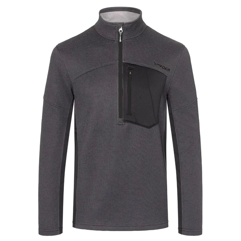 Polaire Spyder Bandit Half Zip Elbony 1 Polaire Spyder Bandit Half Zip Elbony