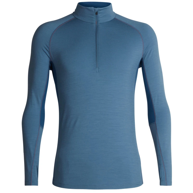 Sous-vêtement Technique Icebreaker M 200 Zone Ls Half Zip Blue 1 Sous-vêtement Technique Icebreaker M 200 Zone Ls Half Zip Blue