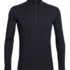Sous-vêtement Technique Icebreaker Oasis Ls Half Zip Black