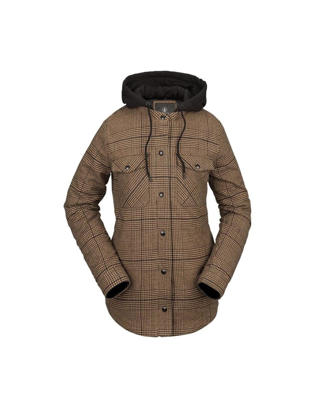 Veste à Capuche Volcom Hooded Flannel Jacket Caramel 1 Veste à Capuche Volcom Hooded Flannel Jacket Caramel