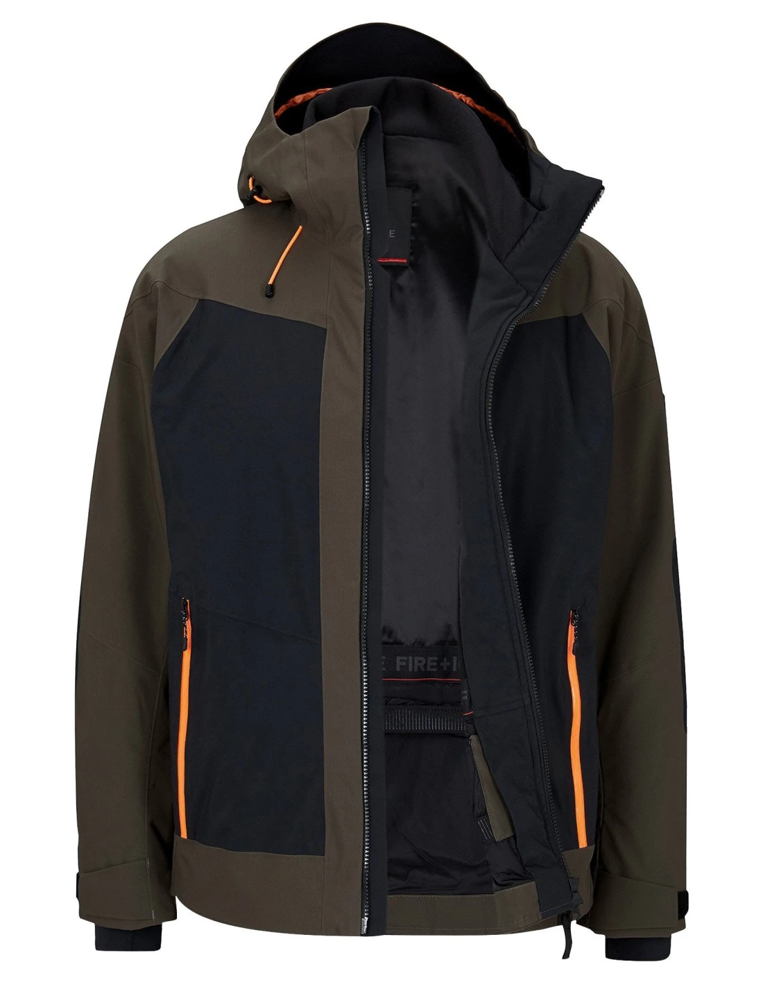 Veste De Ski Fire And Ice Brody-T Olive Green / Black 3 Veste De Ski Fire And Ice Brody-T Olive Green / Black – Image 3
