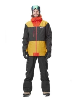 Veste De Ski Picture Organic Lodjer Black / Golden Yellow -Hiver Vêtements Magasin veste de ski picture organic lodjer black golden yellow 2