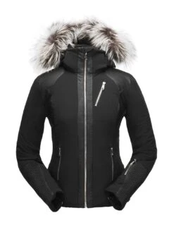 Veste De Ski Spyder Amour Real Fur Black