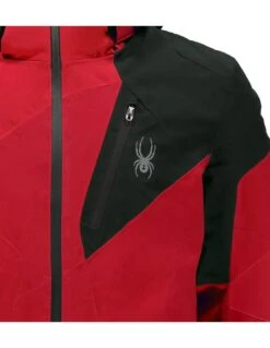 Veste De Ski Spyder Leader Red/black/red -Hiver Vêtements Magasin veste de ski spyder leader red black red 2