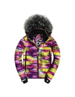 Veste De Ski Superdry Sd Ski Run Jacket Fluro Kinetic