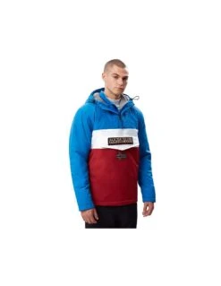 Veste Napapijri Rainforest Block Red Multicolor -Hiver Vêtements Magasin veste napapijri rainforest block red multicolor 2