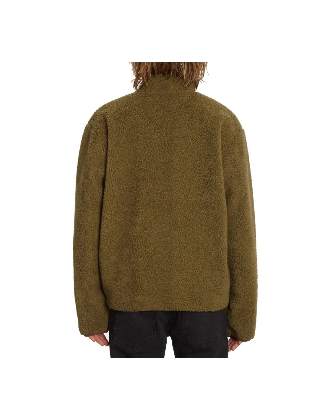 Volcom Veste Polaire Muzzer Fuzzar Zip Service Green 4 Volcom Veste Polaire Muzzer Fuzzar Zip Service Green – Image 4