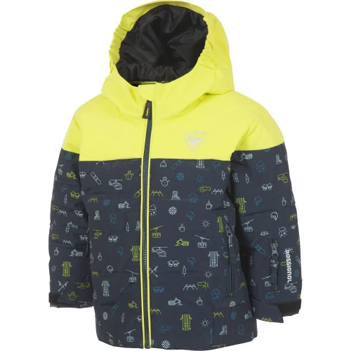 Veste Rossignol Kid Flocon Jkt Grey/yellow 1 Veste Rossignol Kid Flocon Jkt Grey/yellow