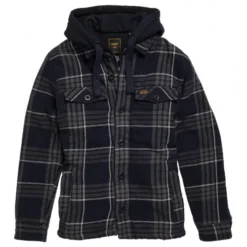 Veste Superdry Expedition Hood Everest Navy Check